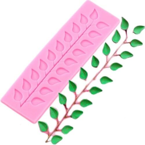 Leaf Lace Silicone Mold DIY Baking Cake Border Fondant Cake Decorating Tools Resin Clay Candy Mold Chocolate Gumpaste Moulds