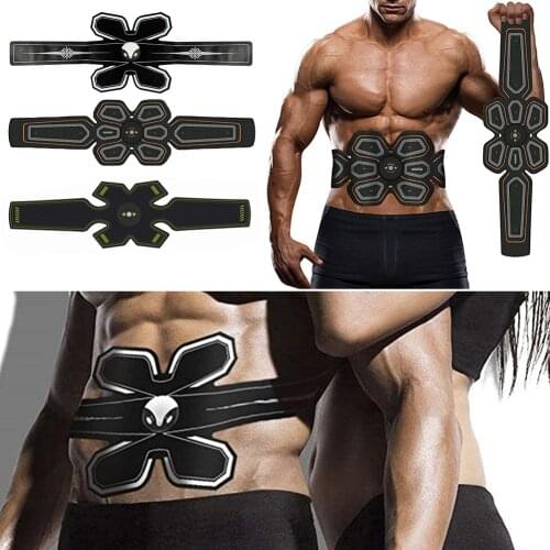 Vibration Abdominal Muscle Trainer ABS Stimulator Body Slimming Machine Weight Loss Home Gym Belly Waist Massage USB Charged