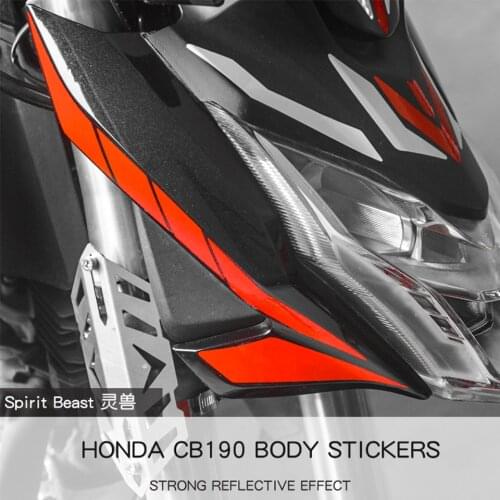 Spirit Beast Motorcycle Waterproof Stickers Body Shell Decoration Stickers One Set 3 Colors Available For Honda Cb190r