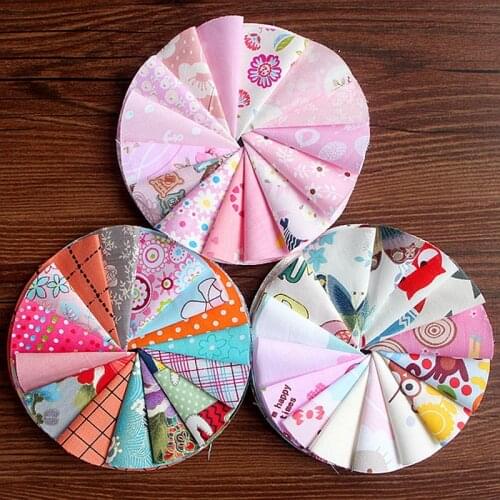 YOYO Flower Handmade DIY Patchwork Fabrics Sewing Decoration Accessories Cloth Supplier Random Colours 15 Pieces TJ0425