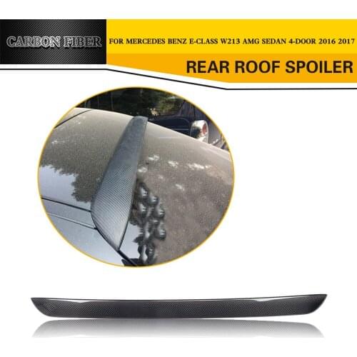 Carbon Fiber Car Trunk Rear Spoiler Wing Styling for Mercedes-Benz W213 E200 E300 E63 AMG Sedan 4-Door 2016 2017