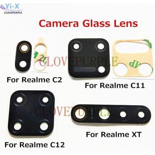 1pcs New Rear Back Camera Glass Lens with Sticker Replacement Parts for Oppo Realme XT C2 C11 C12