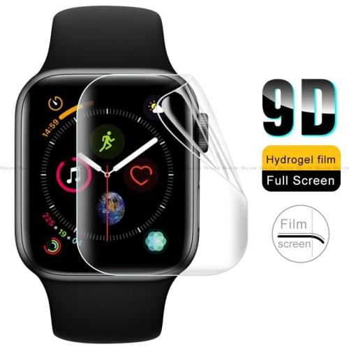 Screen Protector For Apple Watch 38mm 42mm 40mm 44mm 9D Hydrogel Film Tempered Glass For iwatch 5/4/3/2/1 Protective Glass Film