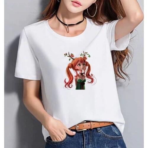 2021 Fashion Lovely Personality Woman Nordic Vintage Art T Shirt Women Punk Harajuku Short Sleeve Plus Size Streetwear
