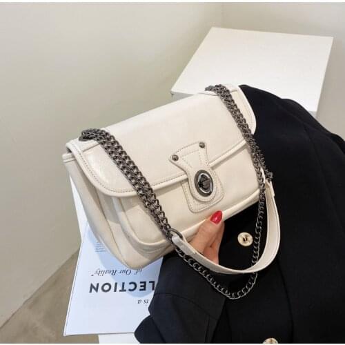 Chain Pu Leather Women Shoulder Bags High Quality Ladies Small Crossbody Bags for Women Designer Female Tote Messenger Bag New