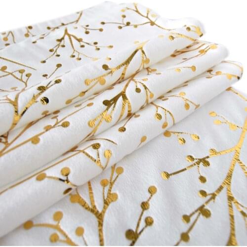 Gold Bronzing Printed BlingBling Christmas decoration luxury table runner Christmas tree decoration runner