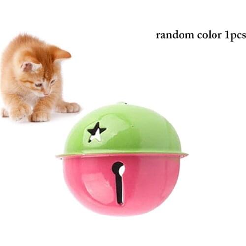 1 Pcs Creative Cat Bell Toy Interactive Cat Jingle Bell Toy Ball Pet Kitten Teaser Play Ball Cats Toys Supplies Random Color