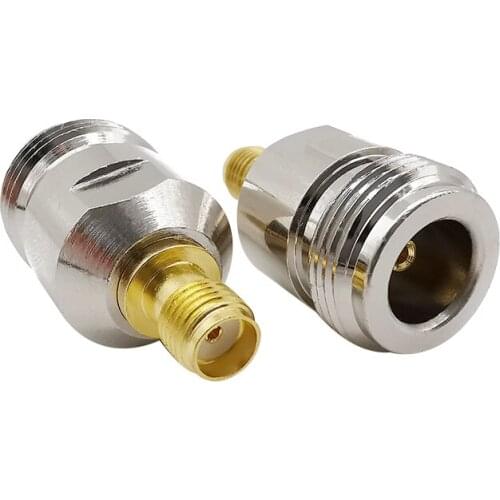 1Pcs N Type Female Jack to SMA Female Jack RF Coaxial Coax Adapter Connector for Antennas Radios Wi-Fi Coaxial Cable LMR CCTV