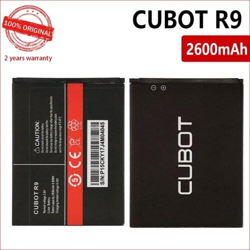 100% Original 2600mAh R9 Phone Battery For Cubot R9 High quality Batteries With Tracking Number