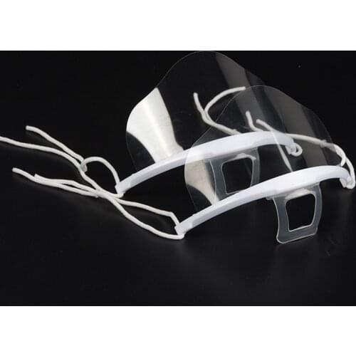 10pcs/Set Health Care Tool Transparent Masks Permanent Anti Fog Catering Food Hotel Plastic Kitchen Restaurant Masks