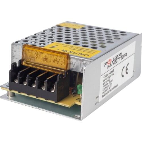 POWERMASTER PM-14063 12 VOLT - 2 AMPS METAL CASE ADAPTER