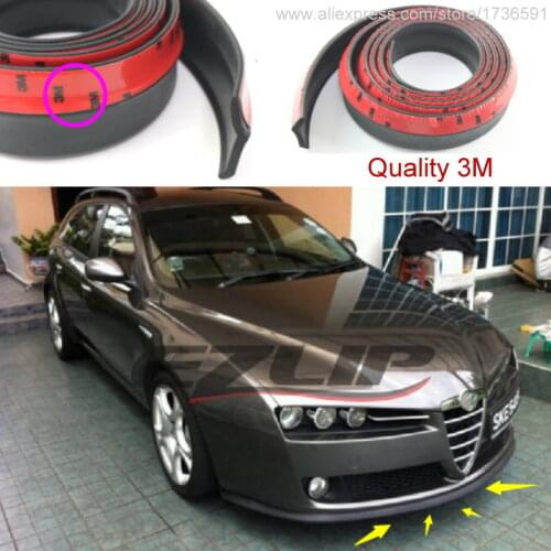 Car Bumper Lip Deflector For Alfa Romeo Brera / Spider AR Front Spoiler Skirt Surround Accessories Body Chassis Side Protection