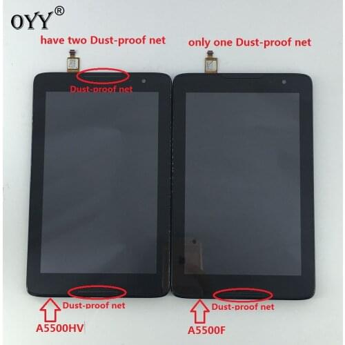 Used LCD Display Monitor Touch Screen Digitizer Glass Assembly with frame For Lenovo IdeaTab A8-50 A5500 A5500F A5500H A5500-HV