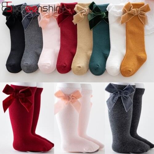 Balleenshiny Thicken Baby Knee High Socks Baby Girls Boys Infants Toddlers Soft Cotton Baby Floor Socks Childrens Long Socks
