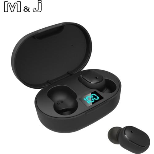 M&J E6S TWS True Wireless Headphones Stereo Bluetooth Earbuds In Ear Handsfree Earphones sports headset For Airdots Mobile Phone
