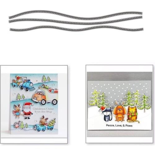 Arc Long Metal Cutting Dies for Scrapbooking Handmade Tools Mold Cut Stencil DIY Card Make Mould Model Craft Decoration New 2021