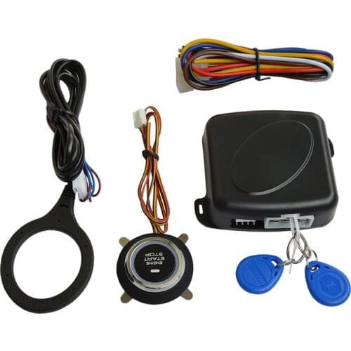 Vehicle double layer start protection RFID Immobilizer System with Engine Start Push Button Car RFID Hidden lock keyless go