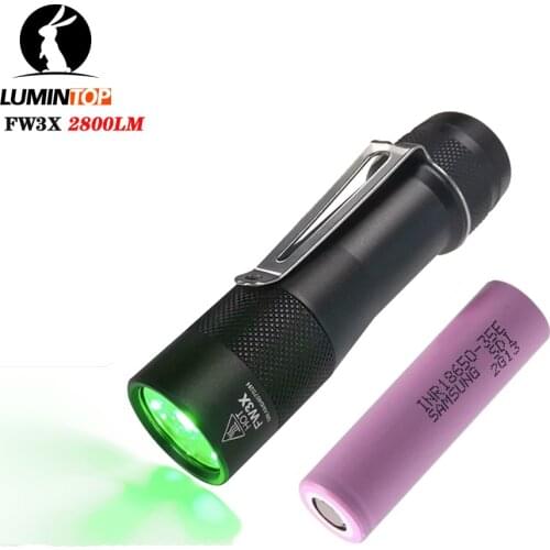 LUMINTOP FW3X Flashlight 3*CREE XPL HI LED 2800 LM torch for Camping, hiking , night riding With 18650 Battery