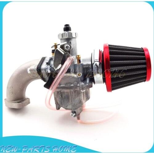 26mm Carburetor & Air Filter & Intake Pipe & Intake Gasket For 110cc 125cc 140cc Pit Dirt Bike