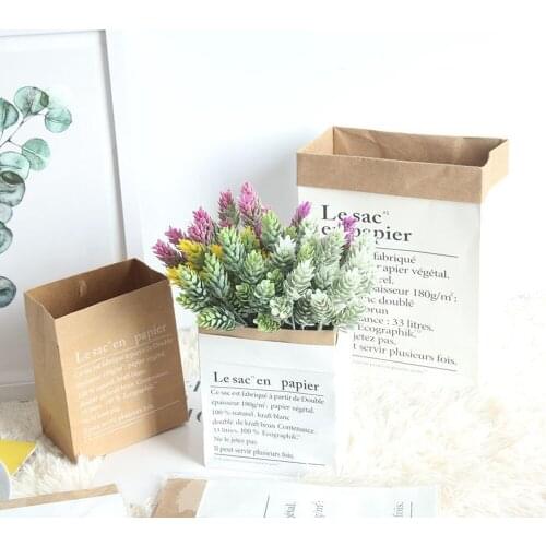 Brown Paper Lunch Bag Environmentally Friendly Reusable Lunch Box Durable Insulated Thermal Kraft Paper Bag Covered A4