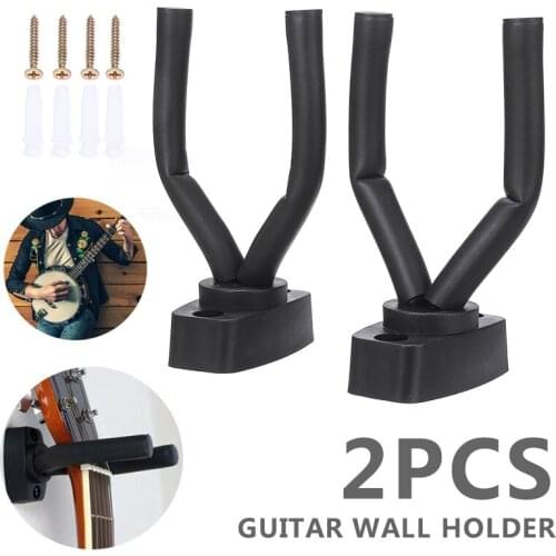 Guitar Display Bracket Stand Rack Stringed Instruments Guitar Accessories Wall Mounted Hanger Hook Holder Black
