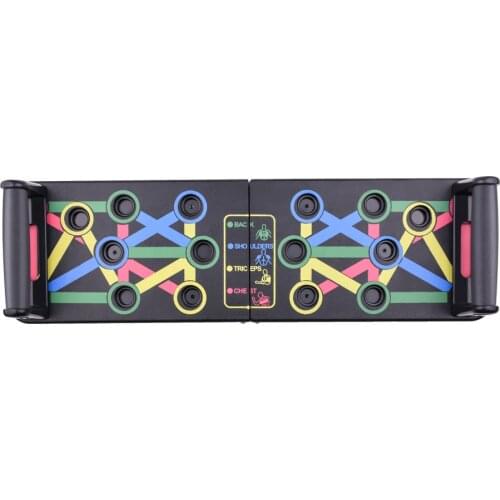 Push-up Rack Folded Board Set Abdominales Bar Multi-Function Fitness Home Gym Chest Muscle Grip Training and Exercise Equipment