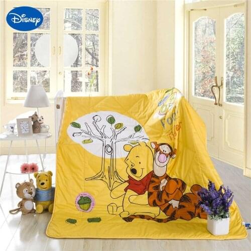 Winnie the Pooh Tigger Summer Quilt Comforter Baby Bed Bedspread Cotton Bedding Single Twin Queen Sz Soft Yellow Disney Cartoon