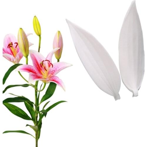 Lily leaves Silicone Moulds Fondant Cakes Decor Tools Silicone Molds Sugarcrafts Chocolate Baking Tools For Cakes Gumpaste Form