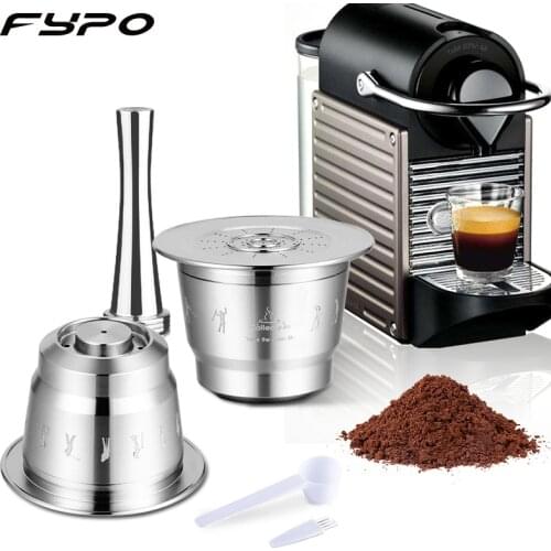 Reusable Coffee Capsule,Stainless Steel Metal Refillable Coffee Capsule Filters for Inissia & Pixie Coffee Maker Machine