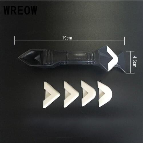 Newest 1Set Silicone Sealant Spatula Cement Scraper Caulk Remover Finish Cleaner Tool Kit For Any edge and corner Dropshipping