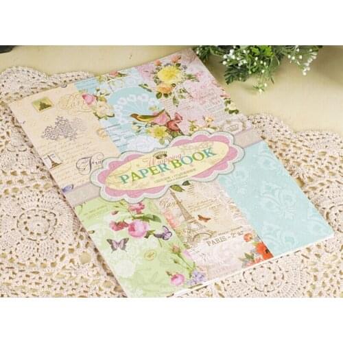 2016 new big size DIY gift wrapping paper 12sheets/lot colorful world pattern decorative photo album scrapbooking Paper pack Set