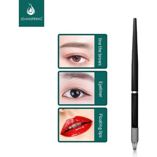 Flat Mouth Holder Tattoo Manual Pen Professional Permanent Makeup Microblading Pens Metal Precision Embroidery Pen Beauty Tool