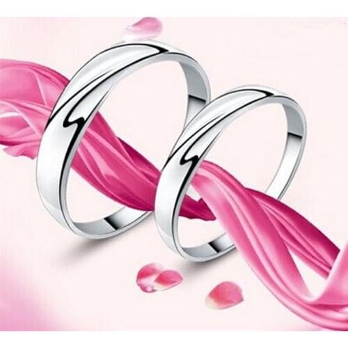 Hot explosion models Korean couple ring ring opening simple love creative (one pair price)