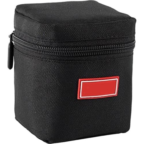 N0HC Portable Camera Lens Bag Protective Pouch Compatible with 11cm Height DSLR Camera Lens Photography Supplies