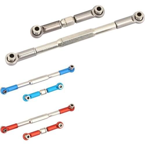 RC Steering Rod CNC Machining Aluminum Alloy Steering Linkage Rod Set for WPL 1608T RC Truck RC Steering Linkage Set