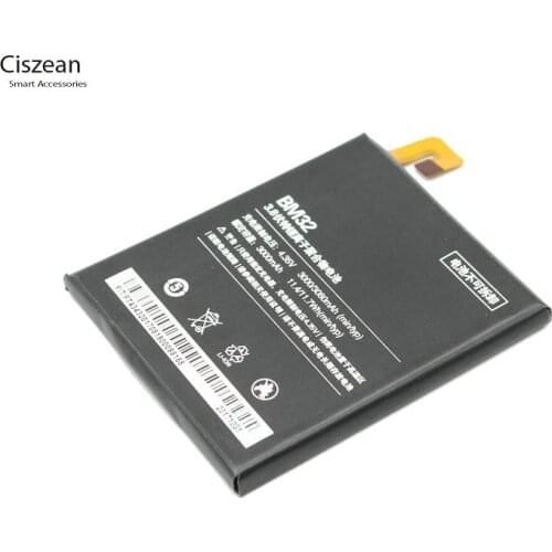 Ciszean 1x High Capacity BM 32 / BM32 3000mAh / 11.4Wh Phone Replacement Battery For Xiaomi Xiao M4 Mi4 M 4 Mi 4 16GB 64GB