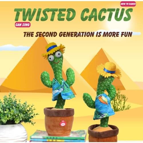 Cactus Decoration Electronic Dancing Cactus Children Singing And Dancing Cactus Bedroom Creative and Funny Desktop Decorations