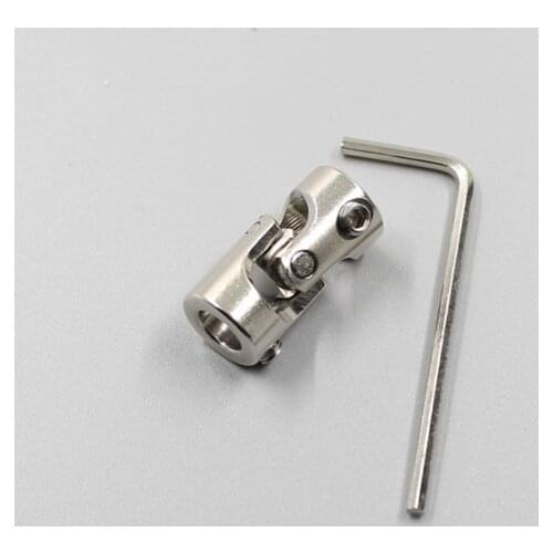 6 to 6mm Stainless Steel Universal Joint Shaft Coupling Coupler Connector For DIY Boat R/C Model Parts Hobby Tools