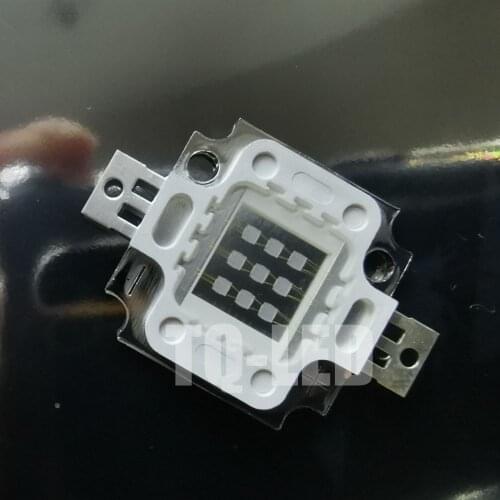 High-power 10w Ultraviolet Led Lamp Beads 365nm 370nm 375nm 380nm 395nm 400nm 405nm 410nm 420nm 430nm UV violet leds