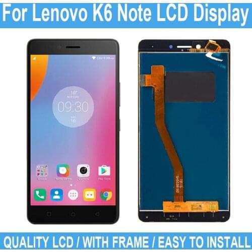 5.5" For Lenovo K6 Note LCD Display Touch Screen With Frame For Lenovo K6 Plus Digitizer Assembly Replacement Parts