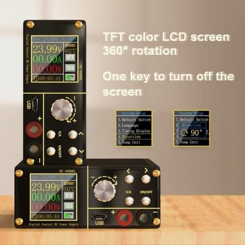 1.44 Inch High Definition Color LCD Screen Digital Control DC Adjustable Power Supply Programmable Step-down Power Supply