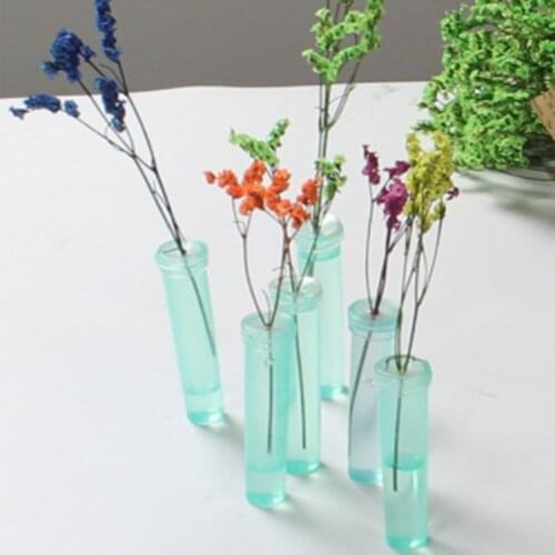 10pcs Plastic Flower Nutrition Tube With Cap Keep Fresh Hydroponic Container Floral Water Storage Tube Hydroponic Container