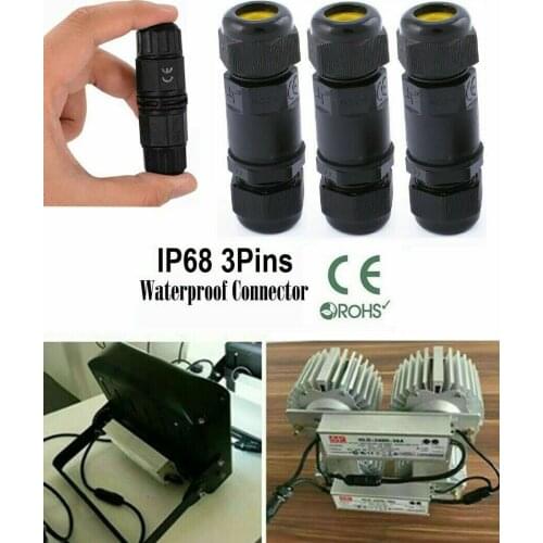 2/3/4Pin Electrical Cable Waterproof Connector Terminal Adapter Wire Connector Screw LED Light Connector Waterproof IP68