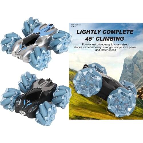 2.4GHz 4WD Remote Control Double-sided Electronic Climbing RC Stunt Car 1:24 for Boys Kids Teens and Adults