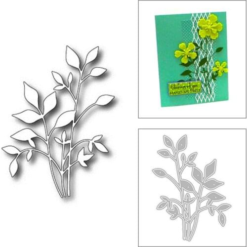 2020 New Plant Branches Green Leaf Metal Cutting Dies For Cut Paper Craft Making Decoration Greeting Card Scrapbooking No Stamps