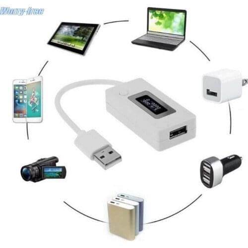 3-15V USB LCD Detector Voltmeter Ammeter Tester Meter Voltage Current Charger