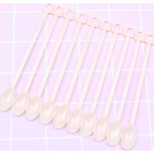 30pcs/lot 12.5cm Plastic Transfer Spoon for Silicone Mold Rod Spoon UV Epoxy Resin Tools Stick Plastic Spoon for Jewelry Making