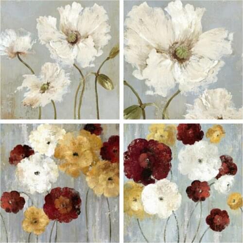 Canvas Size Full Circle Diamond 5d Diy Diamond Embroidery Flower Diamond Painting Cross Stitch Rhinestone Mosaic Decoration