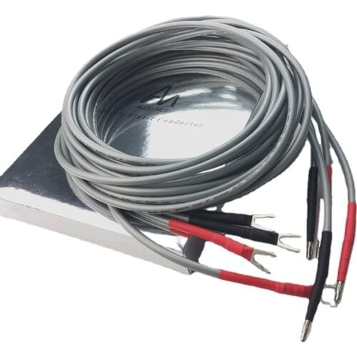 Audiophile Speaker Cable Audio Note AN-SPXII Y Spade To Banana Plug Silver Plated HiFi Speaker Wire