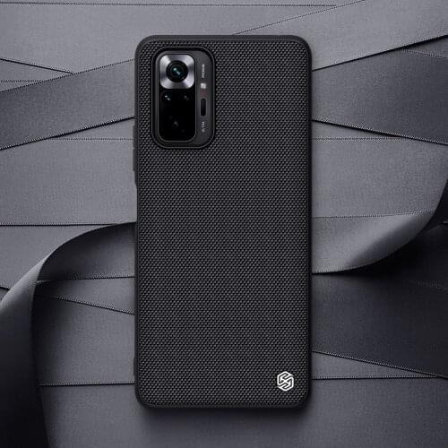 For Redmi Note 10 Pro Case For Redmi Note 10 NILLKIN Textured Nylon Fiber Durable Non-slip Back Cover For Redmi Note 10 Pro Max